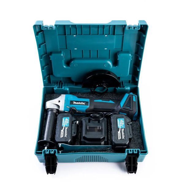 Makita болгарка акумуляторна 125мм 48V регулювання обертів,2 АКБ 6Ah MKG4811 фото