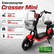 Електроскутер Crosser Mini 450W 48 V 12 Ah, електровелосипед до 30 км/год, компактний міський з кошиком 000-009 фото 1