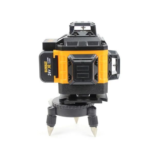 DeWalt лазерний 4D рівень з яскравим зеленим променем та 2 АКБ 5Ah DWL4D201 фото