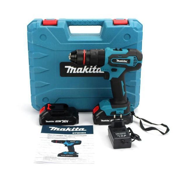 Makita шуруповерт акумуляторний 36V + 40 інструментів, 2 АКБ 5Ah MKD36211 фото